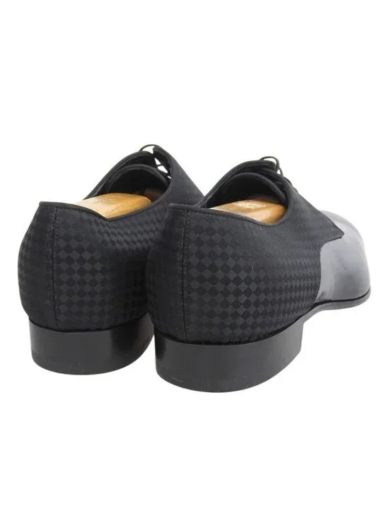 ★SOLD★ Louis Vuitton Solferino Line Damier Fabric Patent Leather Dress Shoes - Picture 4 of 9